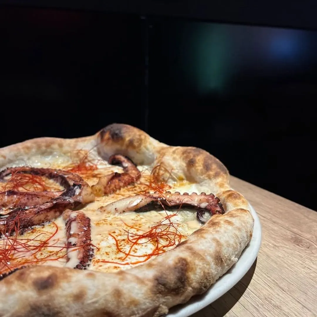 La pizza con il polpo